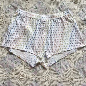 Roller Rabbit Disco Hearts pajama shorts